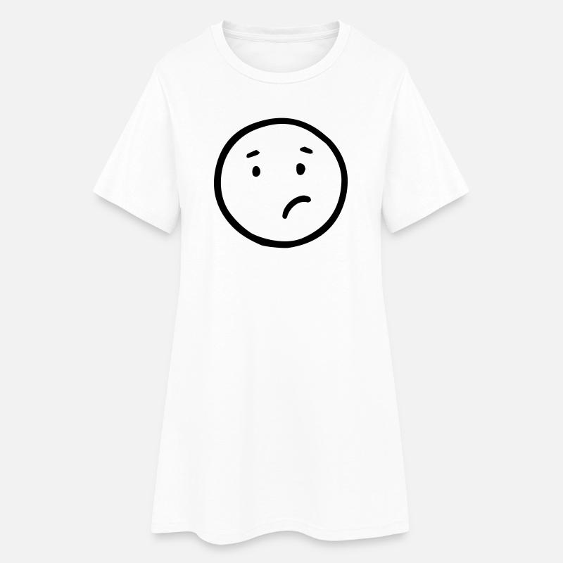 confus - Robe T-shirt Femme - blanc