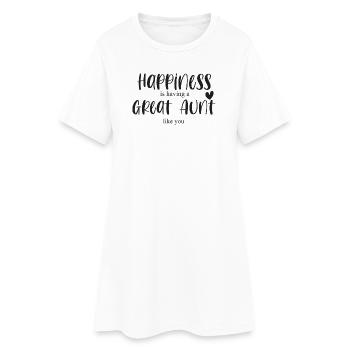 Grande tante Tante Bonheur Cadeau Anniversaire Merci - Robe T-shirt Femme - blanc - Devant