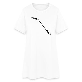 Brûleur à gaz de toiture - Robe T-shirt Femme - blanc - Devant