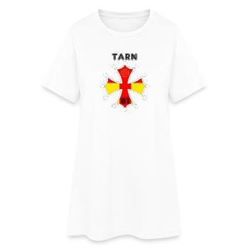 Tarn - Robe T-shirt Femme - blanc - Devant