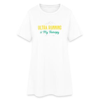 Ultra Running is My Therapy - Women’s T-Shirt Dress - white - Front