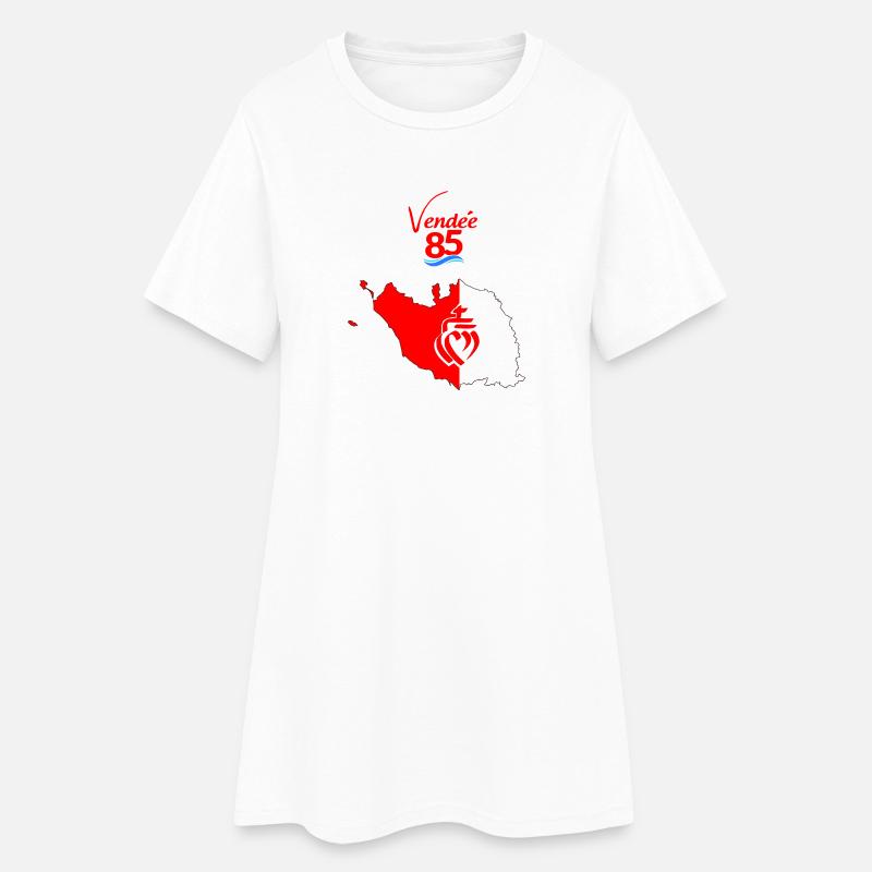 vendée - Robe T-shirt Femme - blanc