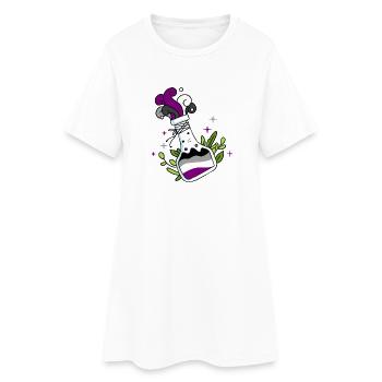 Asexual Potion Ace Pride - Women’s T-Shirt Dress - white - Front
