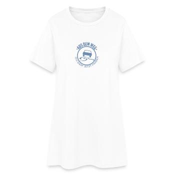 Führerschein bestanden Aus dem Weg - Frauen T-Shirt-Kleid - Weiß - Vorne