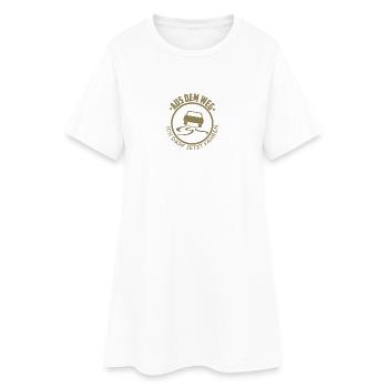 Führerschein bestanden Aus dem Weg - Frauen T-Shirt-Kleid - Weiß - Vorne