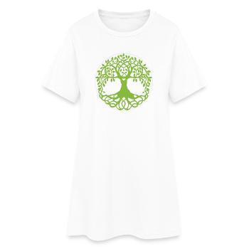 Mandala Tree of Life - Women’s T-Shirt Dress - white - Front