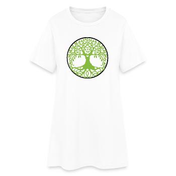 Mandala Tree of Life - Women’s T-Shirt Dress - white - Front
