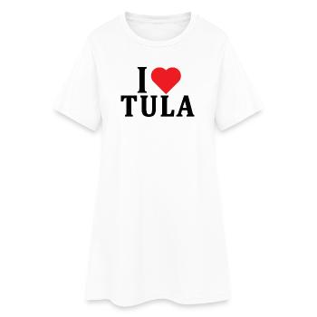 T-shirt J’adore Tula t-shirt Sardaigne idée cadeau - Robe T-shirt Femme - blanc - Devant