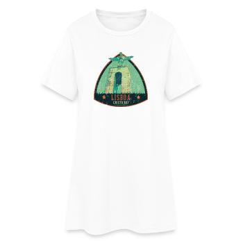Lisbonne Portugal, christ roi - Robe T-shirt Femme - blanc - Devant