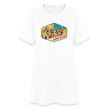 Lisbonne Portugal, belle ville Belem - Robe T-shirt Femme - blanc - Devant