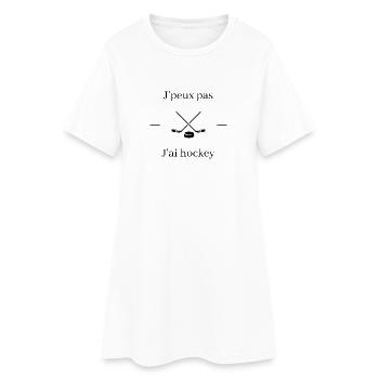 Je peux pas jai hockey - Robe T-shirt Femme - blanc - Devant