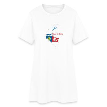 Hauts de seine - Robe T-shirt Femme - blanc - Devant