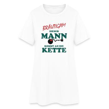 Bräutigam Hochzeit Polterabend - Lustiges Poltern - Frauen T-Shirt-Kleid - Weiß - Vorne