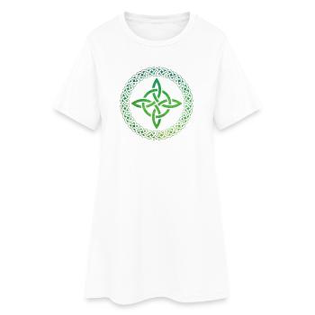 Nœud celtique - Robe T-shirt Femme - blanc - Devant