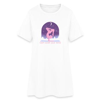 Yoga - Women’s T-Shirt Dress - white - Front