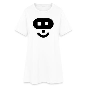 Hacker logo - Women’s T-Shirt Dress - white - Front