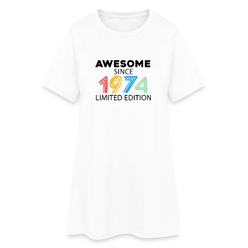Fantastique depuis 1974 - né en 1974 - Robe T-shirt Femme - blanc - Devant