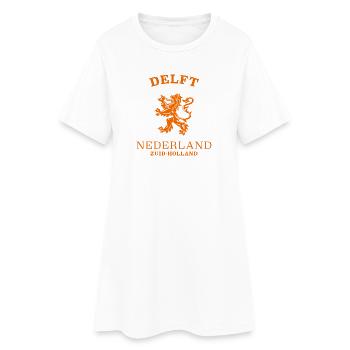 DELFT Niederlande, Pays-Bas - Robe T-shirt Femme - blanc - Devant