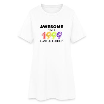 Fantastisch seit 1999 - Jahrgang 1999 - Frauen T-Shirt-Kleid - Weiß - Vorne