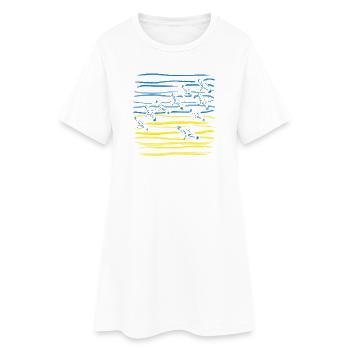 Ukraine - Robe T-shirt Femme - blanc - Devant