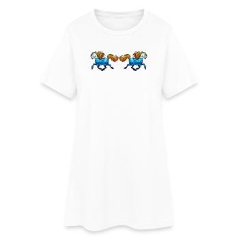 Chevaux étalons Galop Chevaux islandais Jument - Robe T-shirt Femme - blanc - Devant