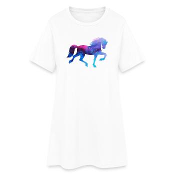 Cool Islandpferde Pferdeliebe Pferde Galopp - Frauen T-Shirt-Kleid - Weiß - Vorne