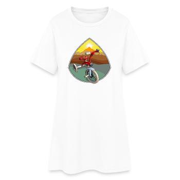 Le tricycle fait du bien - Robe T-shirt Femme - blanc - Devant