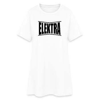 Elektra t-shirt t-shirt idée cadeau - Robe T-shirt Femme - blanc - Devant