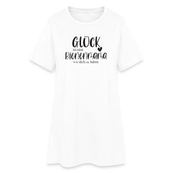 Bienen Bienenmama Imkerin Bienenliebe Geschenk - Frauen T-Shirt-Kleid - Weiß - Vorne