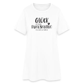 Neffe Bonusneffe Stiefneffe Familie Geschenk Glück - Frauen T-Shirt-Kleid - Weiß - Vorne