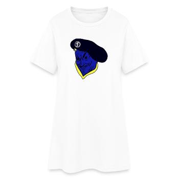 Alpine Hunter-Blue Devil-French Army - Women’s T-Shirt Dress - white - Front