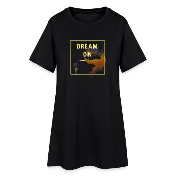 Rêve sur - Robe T-shirt Femme - noir - Devant