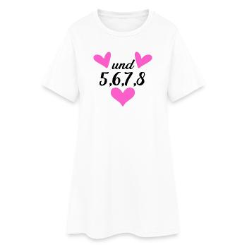 Tanzen Tanz Tanzkurs Rhythmus - Frauen T-Shirt-Kleid - Weiß - Vorne