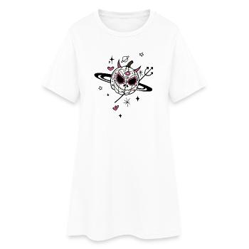 Pumpkin Devil Univers d’Halloween - Robe T-shirt Femme - blanc - Devant