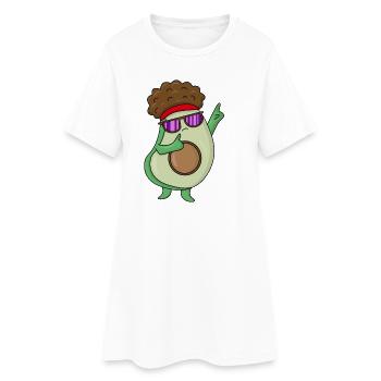 Danse Cool Avacado - Robe T-shirt Femme - blanc - Devant