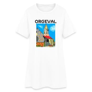 Orgeval, Yvelines, Versailles - Robe T-shirt Femme - blanc - Devant