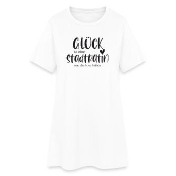 Stadträtin Ehrenamt Stadt Politik Geschenk - Frauen T-Shirt-Kleid - Weiß - Vorne