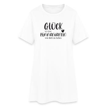 Kommandantin Freiwillige Feuerwehr Ehrenamt - Frauen T-Shirt-Kleid - Weiß - Vorne