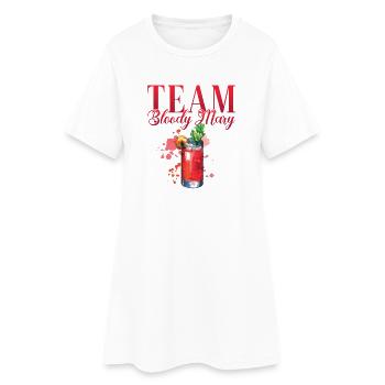 Cocktail Team Bloody Mary pour les barmans - Robe T-shirt Femme - blanc - Devant