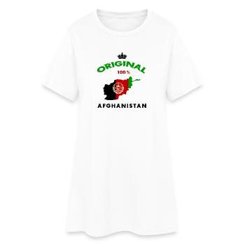 Design original du drapeau de l'Afghanistan - Robe T-shirt Femme - blanc - Devant
