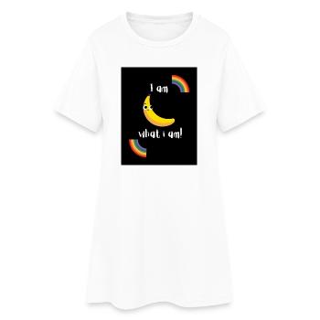 I am what i am - Frauen T-Shirt-Kleid - Weiß - Vorne