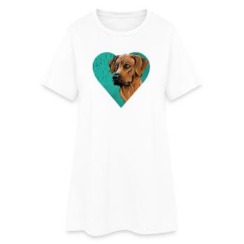 Rhodesian Ridgeback - Robe T-shirt Femme - blanc - Devant
