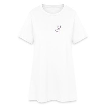 Cœur Cœurs AmourEux Deux Cœurs Poche - Robe T-shirt Femme - blanc - Devant