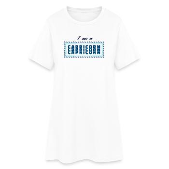 Superstition Astrologie Capricorne Dicton du Zodiaque - Robe T-shirt Femme - blanc - Devant