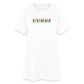 Tierkreiszeichen Horoskop Steinbock Galaxie Himmel - Frauen T-Shirt-Kleid - Weiß - Vorne