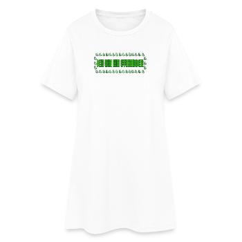 Steinbock Statement Horoskop Tierkreis Astrologie - Frauen T-Shirt-Kleid - Weiß - Vorne