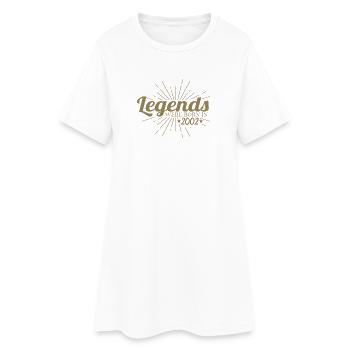 Des légendes sont nées en 2002 Anniversaire Rétro - Robe T-shirt Femme - blanc - Devant