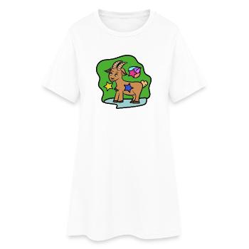 Capricorn Zodiac Sign Horoscope - Women’s T-Shirt Dress - white - Front