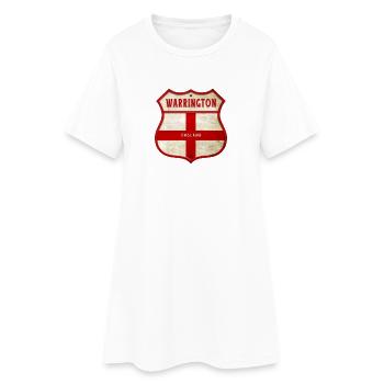 Armoiries de Warrington (Angleterre) - Robe T-shirt Femme - blanc - Devant