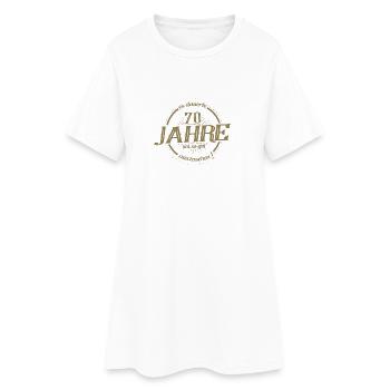 70. Geburtstag es dauerte 70 Jahre so gut - Frauen T-Shirt-Kleid - Weiß - Vorne